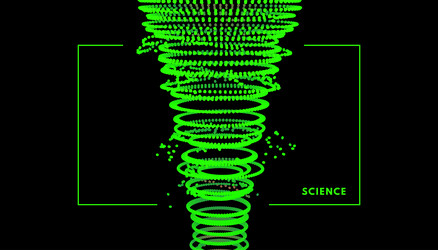 array with dynamic particles sound wave vector image