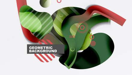 vibrant abstract background overlapping shapes vector image
