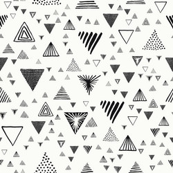 abstract geometric pattern with triangles vector image