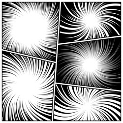 twisted comic book radial rays lines comics vector