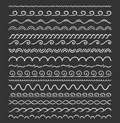 16 hand drawn dividers vector