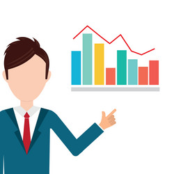 Business statistics design vector