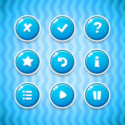 Set of colorful buttons Royalty Free Vector Image