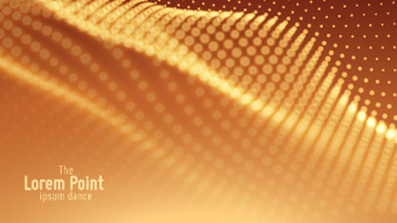 abstract particle wave points array vector image