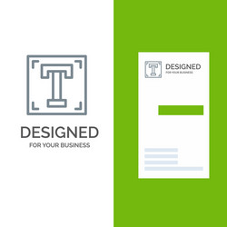 designer font path program text grey logo design vector image