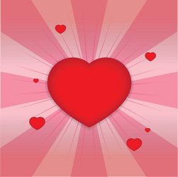 shiny hearts shape Vector Image