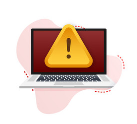 scam alert hacker attack and web security vector image