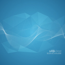 Techno abstract background with soft lines vector