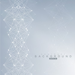 geometric abstract background with connected line vector image