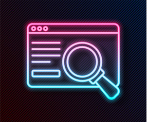 glowing neon line ui or ux design icon isolated vector image