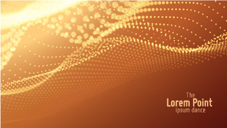 abstract particle wave points array vector image