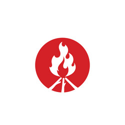 Fire flame design elements Royalty Free Vector Image