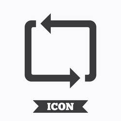 repeat icon loop symbol refresh sign vector image