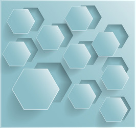 abstract background hexagon web and design vector image