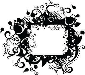 abstract black background with a framework vector image