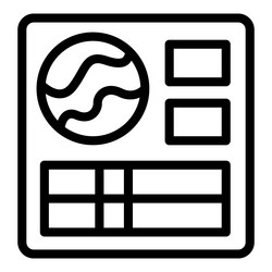 abstract design of website interface icon vector image