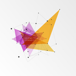 geometric triangle background triangles vector image