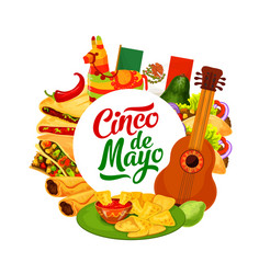 mexican holiday cinco de mayo fiesta celebration Vector Image