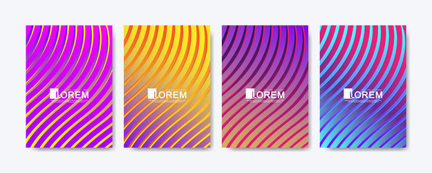 modern colorful abstract gradient lines pattern vector