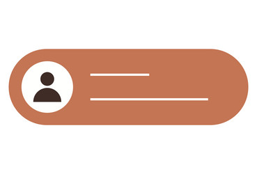 user profile interface with avatar and text vector image