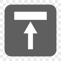 move top rounded square button vector image