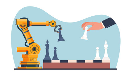 concept of artificial intelligence robot vector image