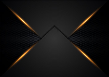 Modern abstract 3d background with black paper Vector Image