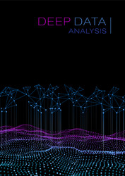 deep data as part of big point wave ui hud vector image