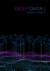 deep data as part of big point wave ui hud vector