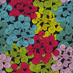 colorful seamless pattern with abstract design vector image