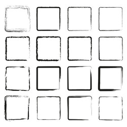 empty squares grid blank template layout frame vector image