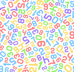 Abstract Number Pattern Background vector image