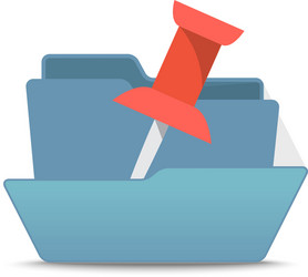 computer interface folder open isola vector image