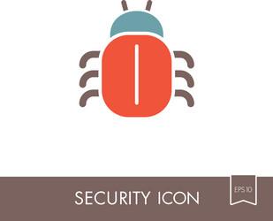 Software or program bug icon vector