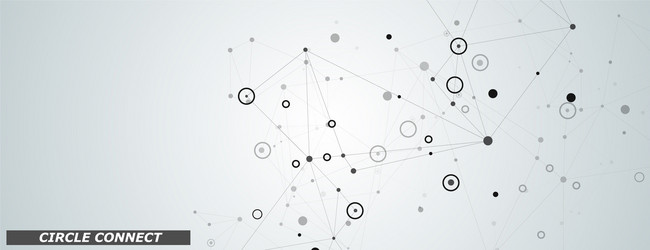 abstract digital connection for concept design vector image