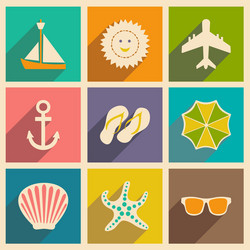 flat with shadow concept and mobile application vector image