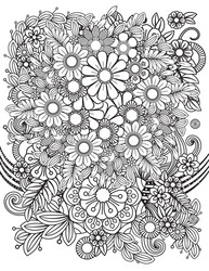 Floral Mandala Pattern Vector Image