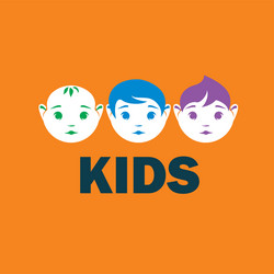 Logo kids Royalty Free Vector Image - VectorStock