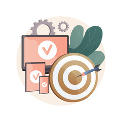 multi-device targeting abstract concept vector image