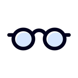 icons of modern eyewear glasses vector