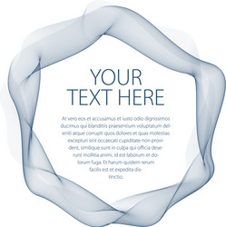 flowing smooth linear frame in a shape circle vector image