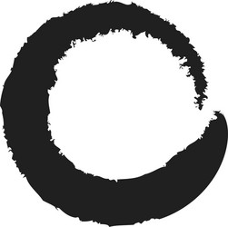 grungy circle blob blotch vector image