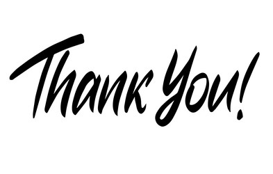 Elegant Thank You Lettering Vector Image