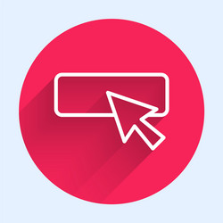 white line ui or ux design icon isolated with long vector image