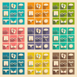 flat with shadow concept and mobile application vector image
