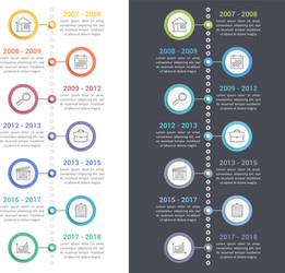 Timeline infographics vector