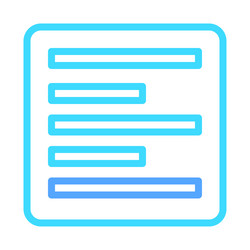 blue gradient text box interface for websites vector image