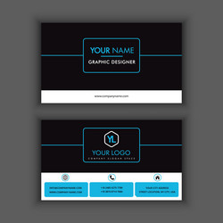 Modern creative and clean business card template vector