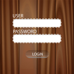 web login form template easy editable vector image