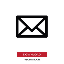 mail icon in modern style for web site and mobile vector image